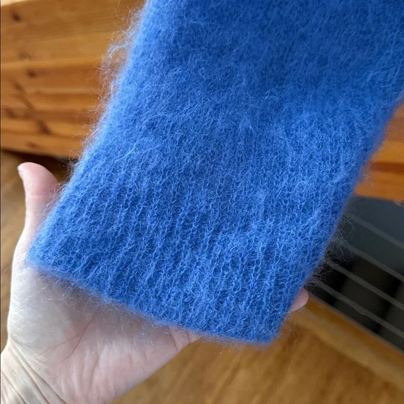 Loewe Mohair Polo Sweater Blue Size S - Picture 4 of 15